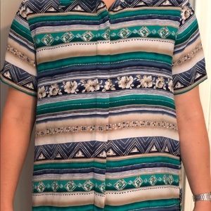 Vintage Multi-Color Button Down